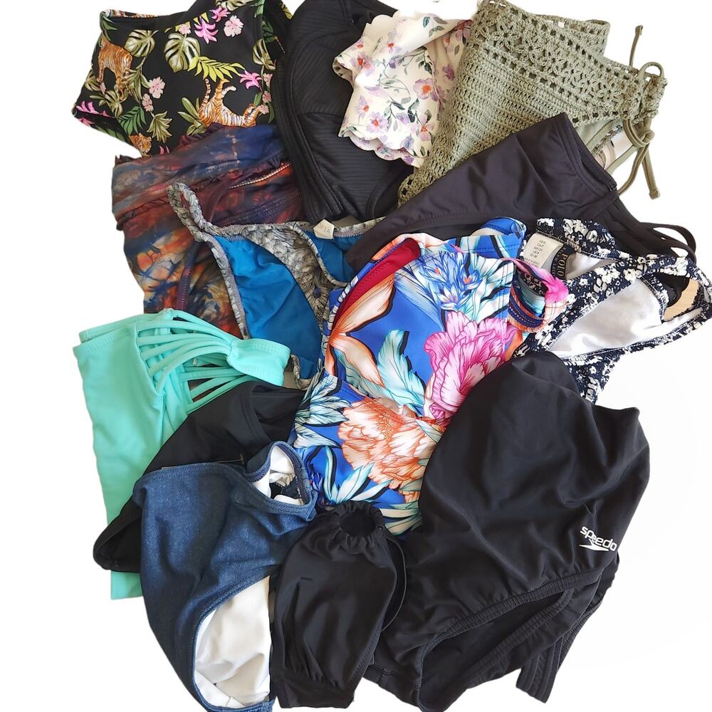 15 piece SWIM swimwear bathing suit bikini separates Reseller Resale Mystery Box